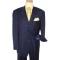 Giorgio Cosani Solid Navy Blue Super 150's Cashmere Wool Suit